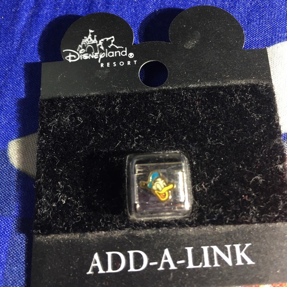 Disneyland resort vintage add a link charm Donald